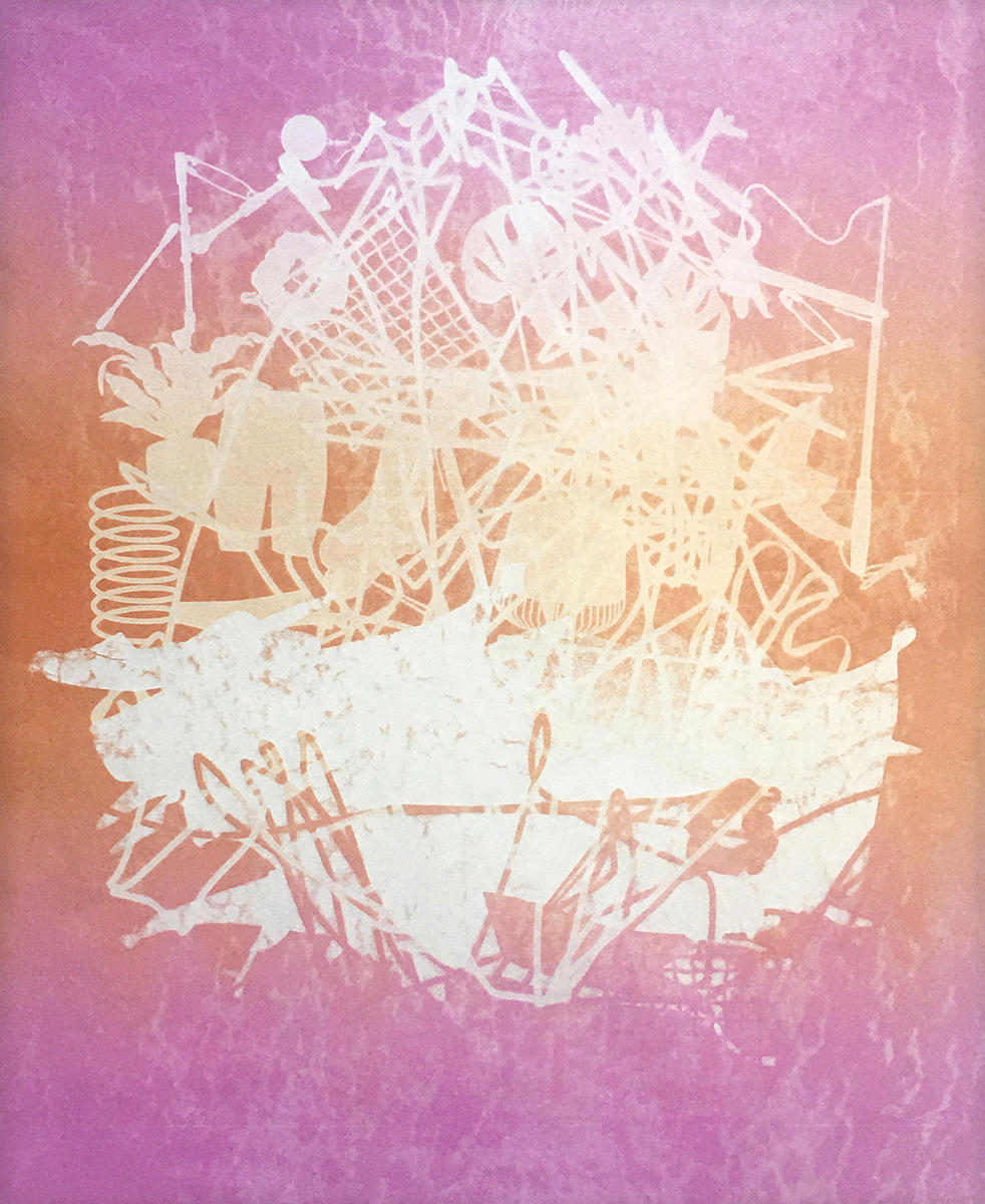 “Saved for Later” computer mouse movement tracking, laser-cut woodblocks, pressure-prints 16” x 20”, 2022