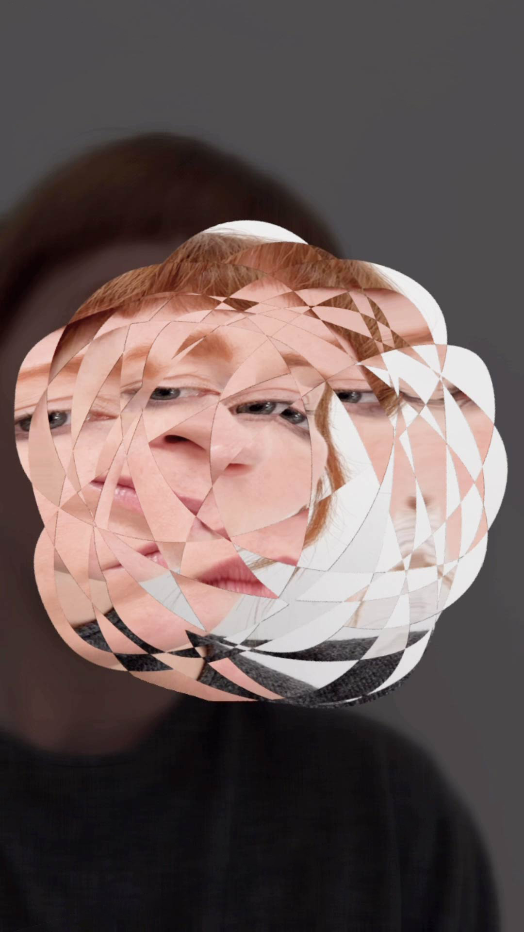 an artist performance with augmented reality