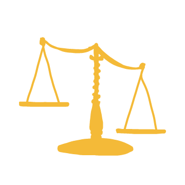 illustration of a balancing scale