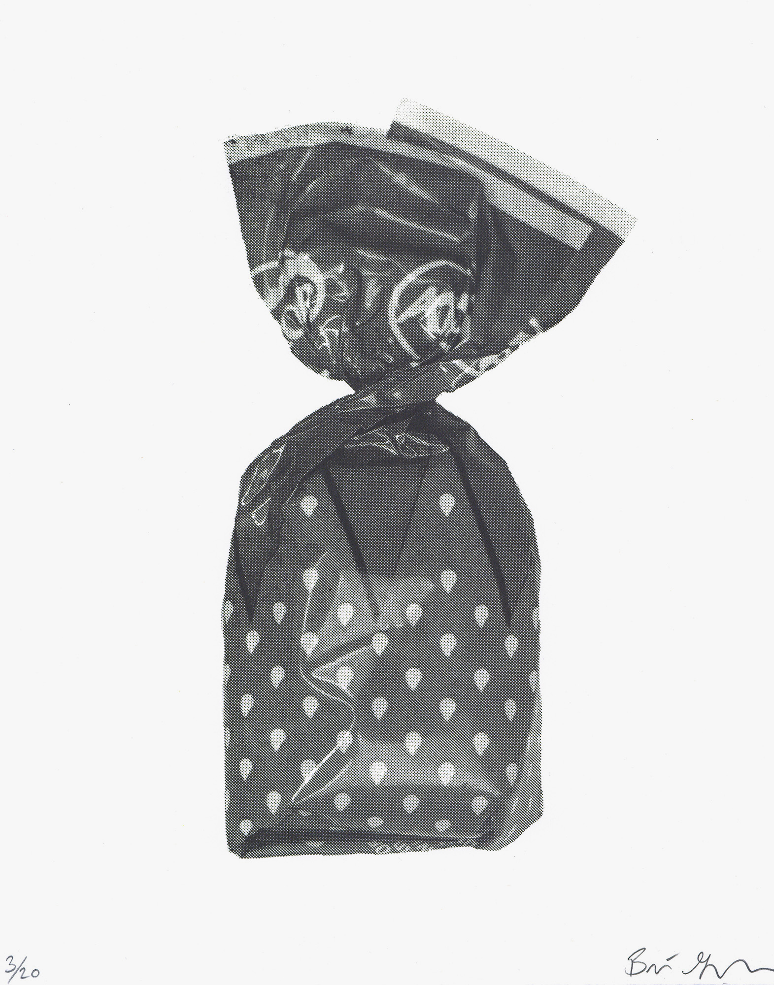 ”Untitled” Brian Gonzales, screenprint, 11” x 14”, 2025